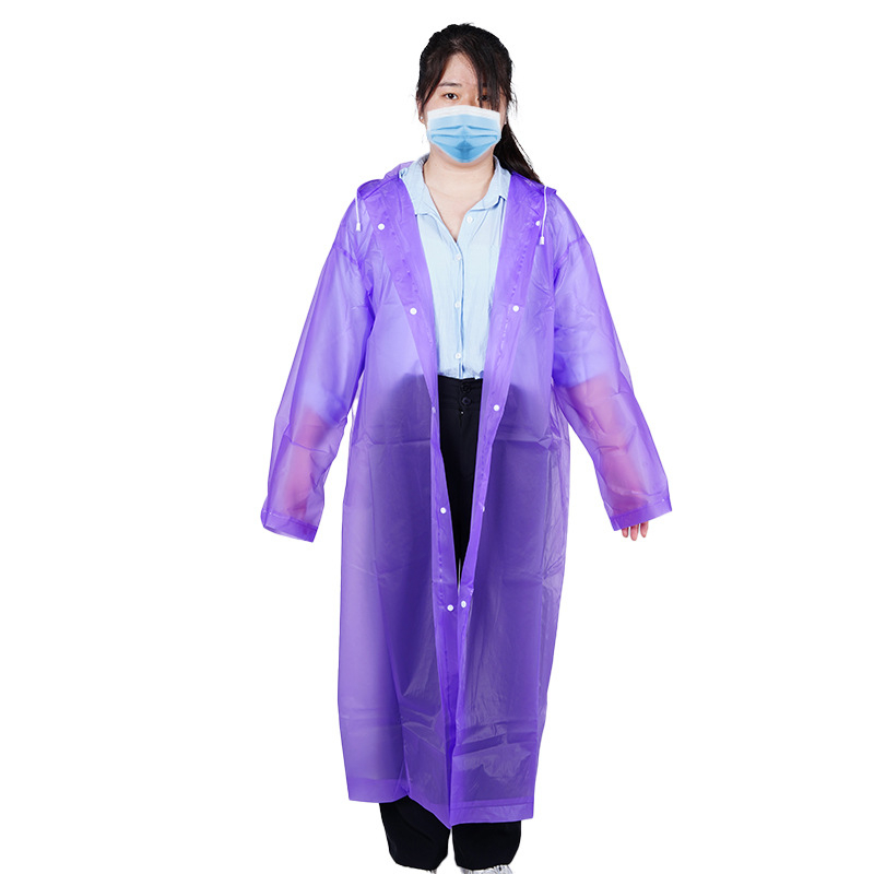 EVA esőponcsó, vastag, újrafelhasználható felnőtteknek, túrázáshoz, vízálló réteg PVC ragasztóval