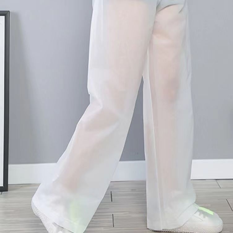 Unisex EVA nepremokavé nohavice do dažďa, opakovane použiteľné, tkanina 100 g/140 g, PVC lepiaca vrstva pre cyklistiku
