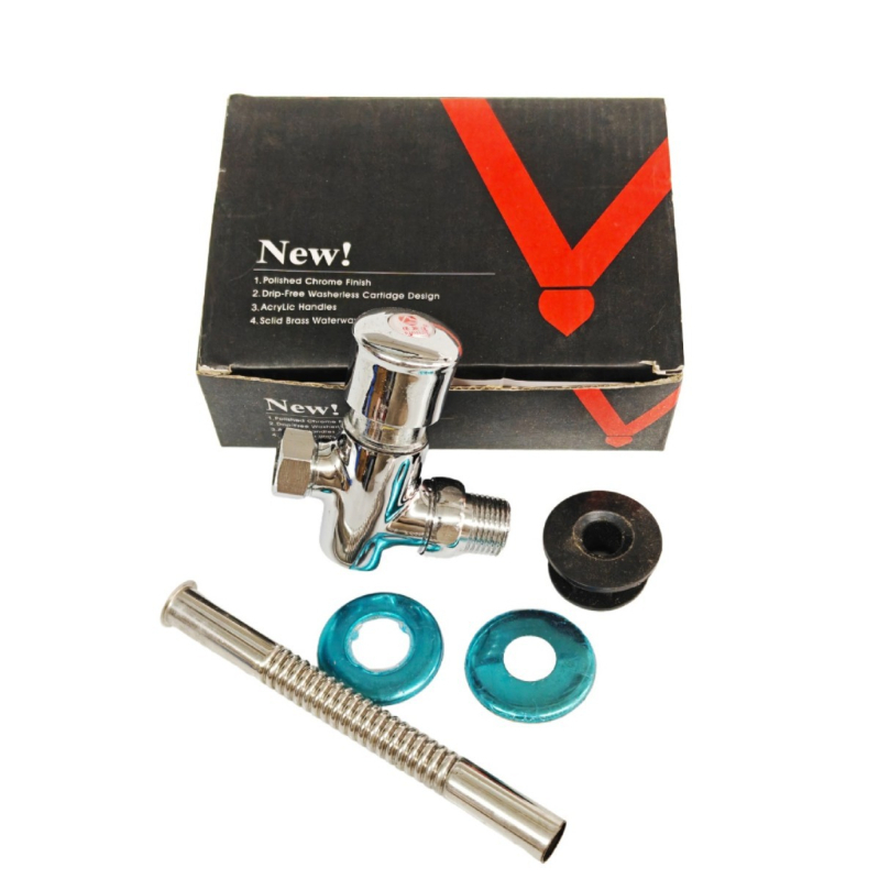 Supapă de spălare din cupru, patru căi, manuală, cu întârziere, pentru toaletă și urinare, model 6700