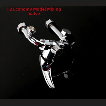 Zmiešavací ventil pre ohrievač vody – miešanie horúcej a studenej vody, otvorený spínač, výstup v tvare U, Model F2, prevádzkový tlak 5, studená voda 1-100, horúca voda 100, prietok výstupu 8