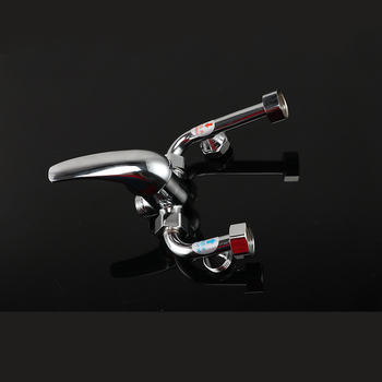 F2 Смесителен клапан за водонагревател – гореща/студена вода, открит превключвател, U-образен изход; модел F2, работно налягане 5, студена вода 1-100, гореща вода 100, дебит на изхода 8