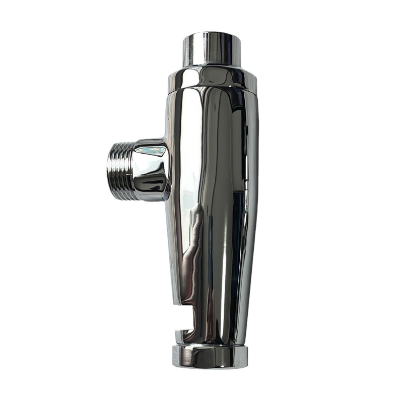 Supapă de spălare pentru toaletă, cupru, acționare manuală cu întârziere, tip apăsare, ieșire apă 1 inch, timp de spălare 3-10 secunde