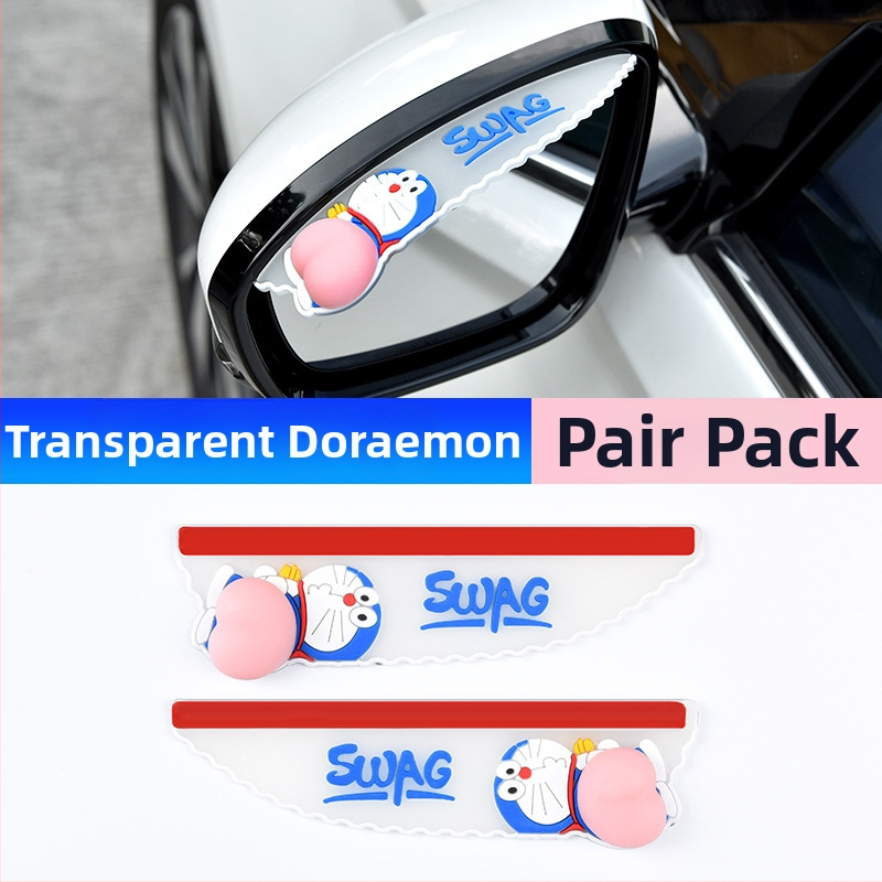 Ochrana pred dažďom pre spätné zrkadlo auta, PVC, model YM-022, samolepiaca, Meinan