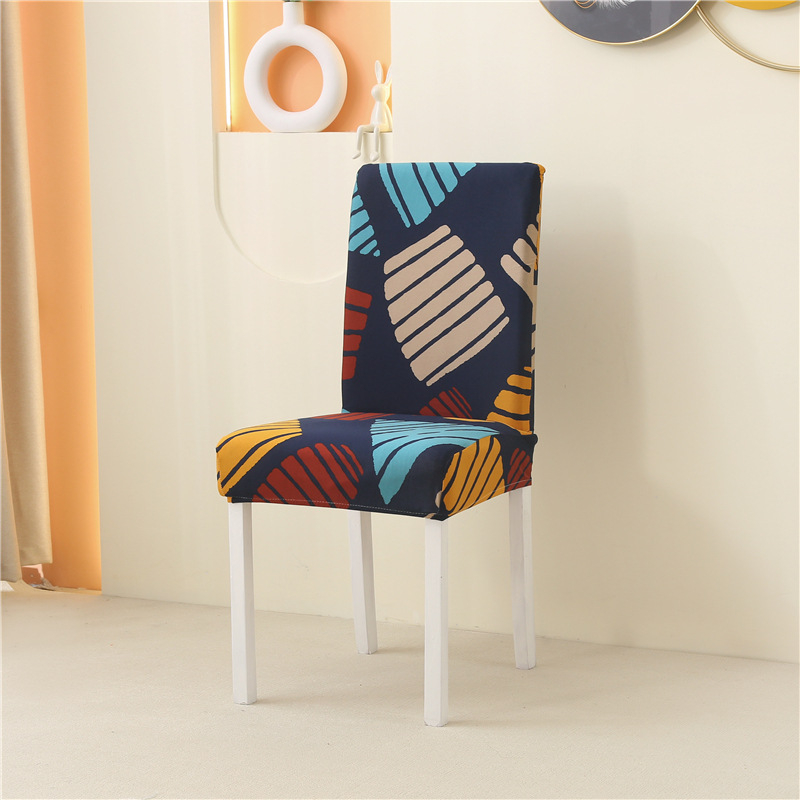 Κάλυμμα καρεκλάς οικιακής χρήσης, ελαστικός πολυεστέρας, μποέμ στυλ, με εκτύπωση φυτών, διακοσμητική αναβάθμιση