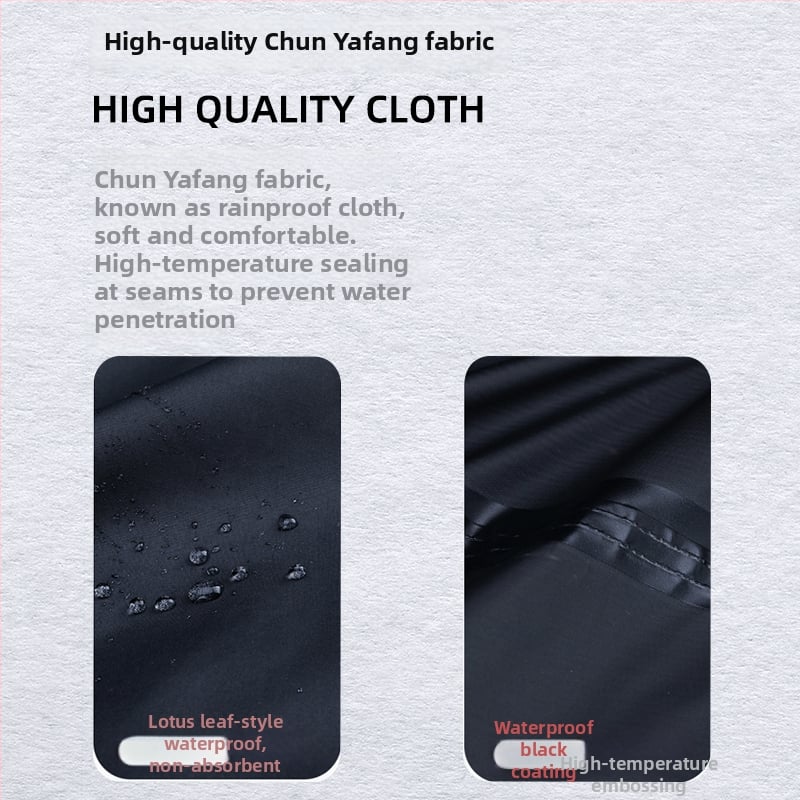 Σετ αδιάβροχου μπουφάν και παντελόνιών ποδηλασίας, διπλού στρώματος, με διπλό γείσο, επαναχρησιμοποιήσιμο για ενήλικες, ύφασμα 0,22 mm, PU αδιάβροο στρώμα