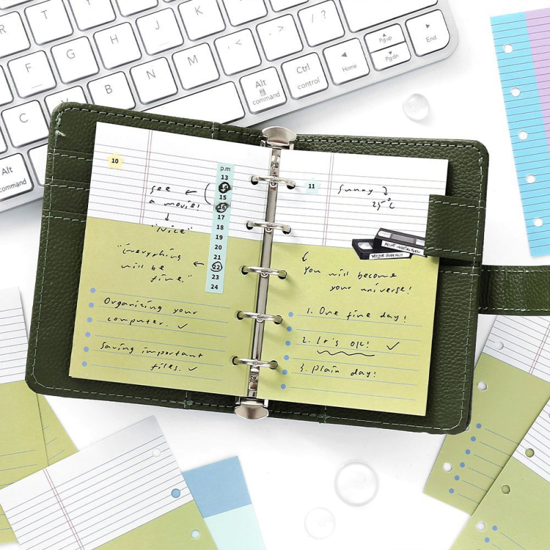 Mr.paper M5 unutarnje stranice bilježnice – papir od drvene celuloze – 10 stranica – kompatibilno s M5 rupama