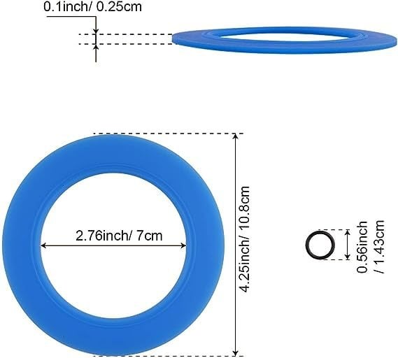 7301111-0070A Szilikon WC-öblítő szeleptömítő készlet – szivárgásmentes, tartós tömítőgyűrű