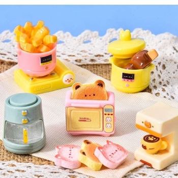 Mini kuhinjski set — aparati i posuđe od nehrđajućeg čelika za igru, za djecu 0–3 godine