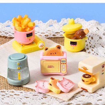 Mini kuhinjski set — aparati i posuđe od nehrđajućeg čelika za igru, za djecu 0–3 godine
