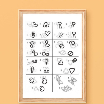 Lubanov puzzle s devet prstena – edukativna opuštajuća igra za djecu 7–14 godina, Friendly