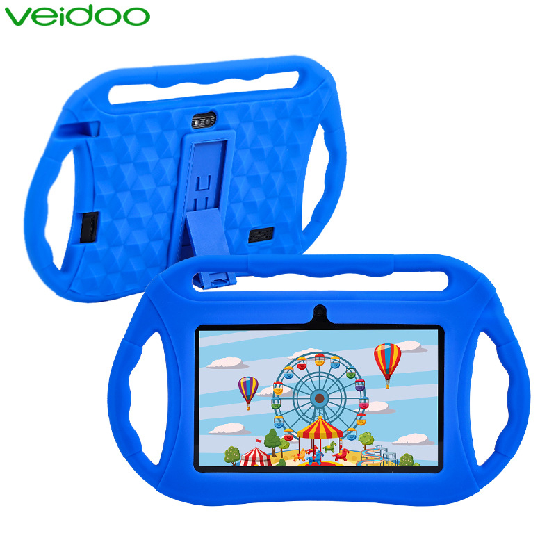 7 hüvelykes Android tablet gyerekeknek, quad-core ARM processzor, 32 GB tárhely, IPS kijelző, dupla kamera