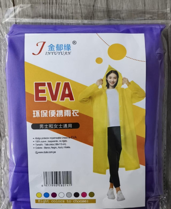 Planinski kišni pončo od PEVA, ojačan, unisex za odrasle, PVC vodootporni sloj