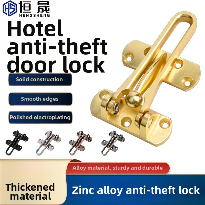 Hotelska brava za vrata protiv krađe, tijelo od cinkove legure, elektroplatirani završni sloj, Hengsheng
