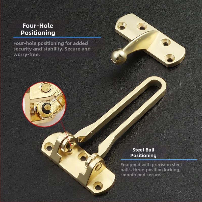 Hotelska brava za vrata protiv krađe, tijelo od cinkove legure, elektroplatirani završni sloj, Hengsheng