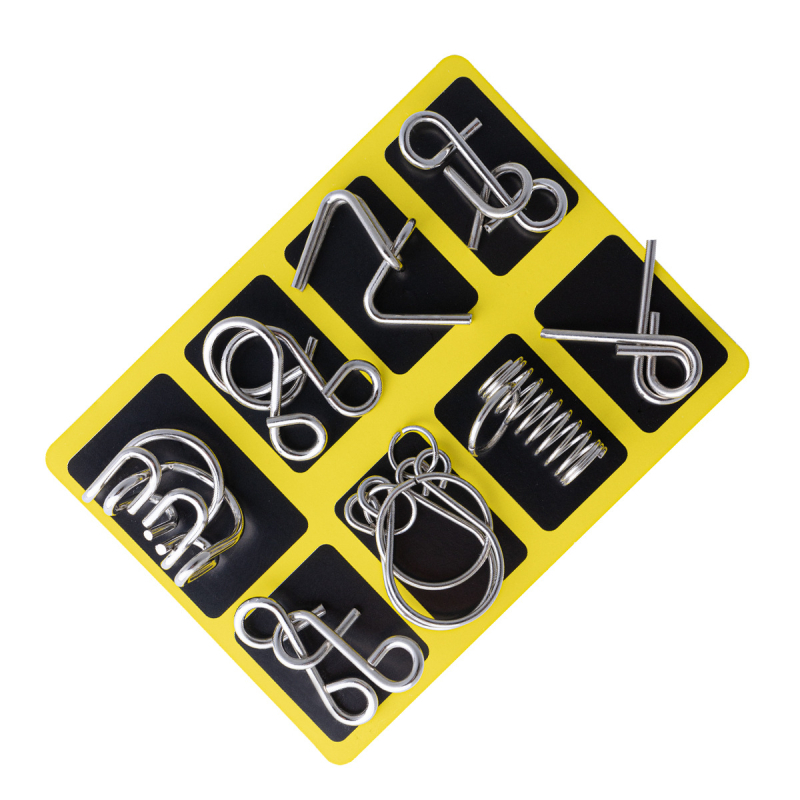 Metalni Kongming Lock/Luban Lock puzzle set, 30 komada, za djecu 7–14 godina