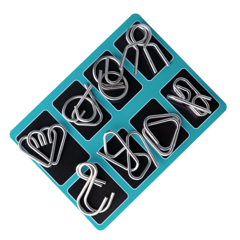 Metalni Kongming Lock/Luban Lock puzzle set, 30 komada, za djecu 7–14 godina