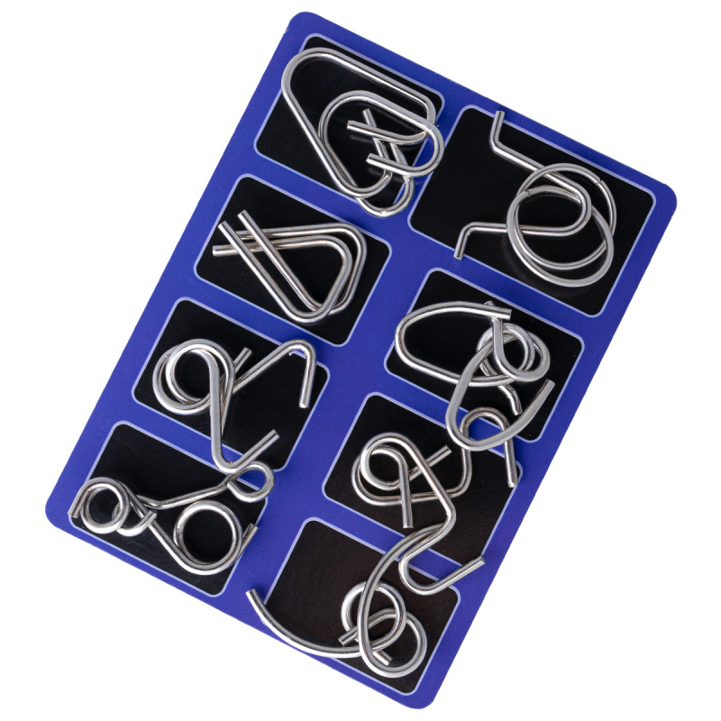 Metalni Kongming Lock/Luban Lock puzzle set, 30 komada, za djecu 7–14 godina