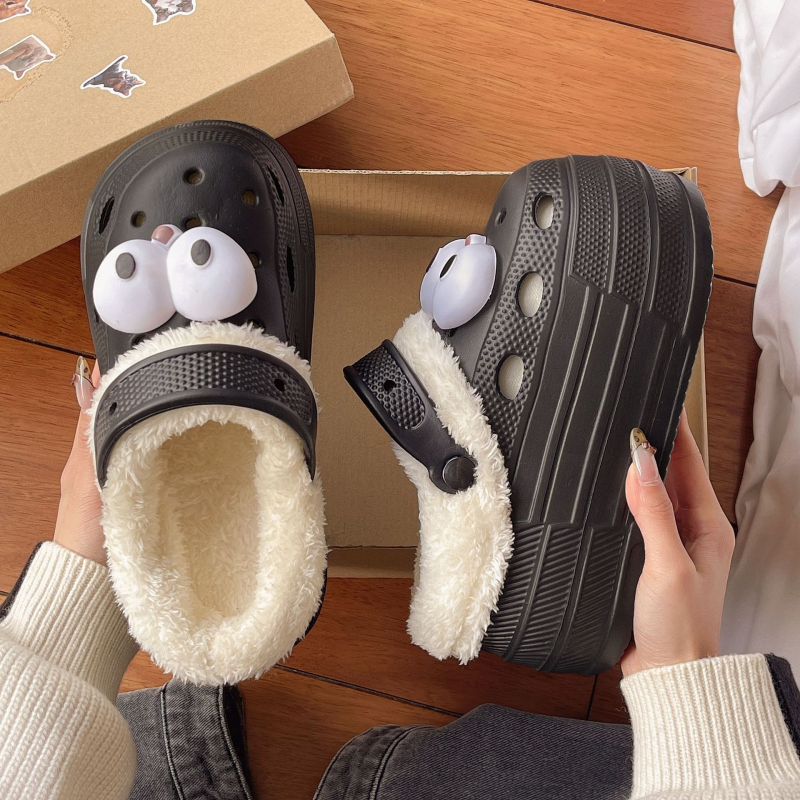 Crocs-stil svadbene sandale, visina povišenja 7-8 cm, debeli potplat, EVA gornji dio i potplat, okrugli vrh, protuklizno