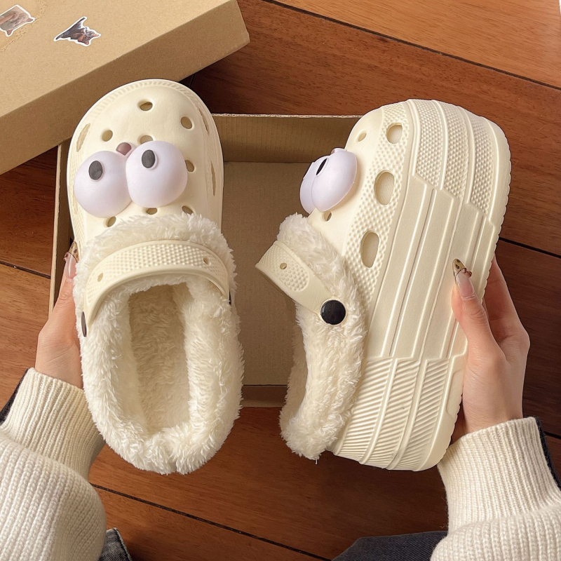 Crocs-stil svadbene sandale, visina povišenja 7-8 cm, debeli potplat, EVA gornji dio i potplat, okrugli vrh, protuklizno