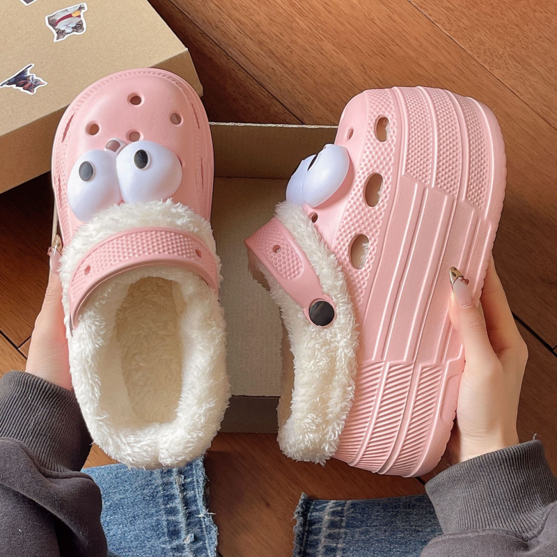 Crocs-stil svadbene sandale, visina povišenja 7-8 cm, debeli potplat, EVA gornji dio i potplat, okrugli vrh, protuklizno