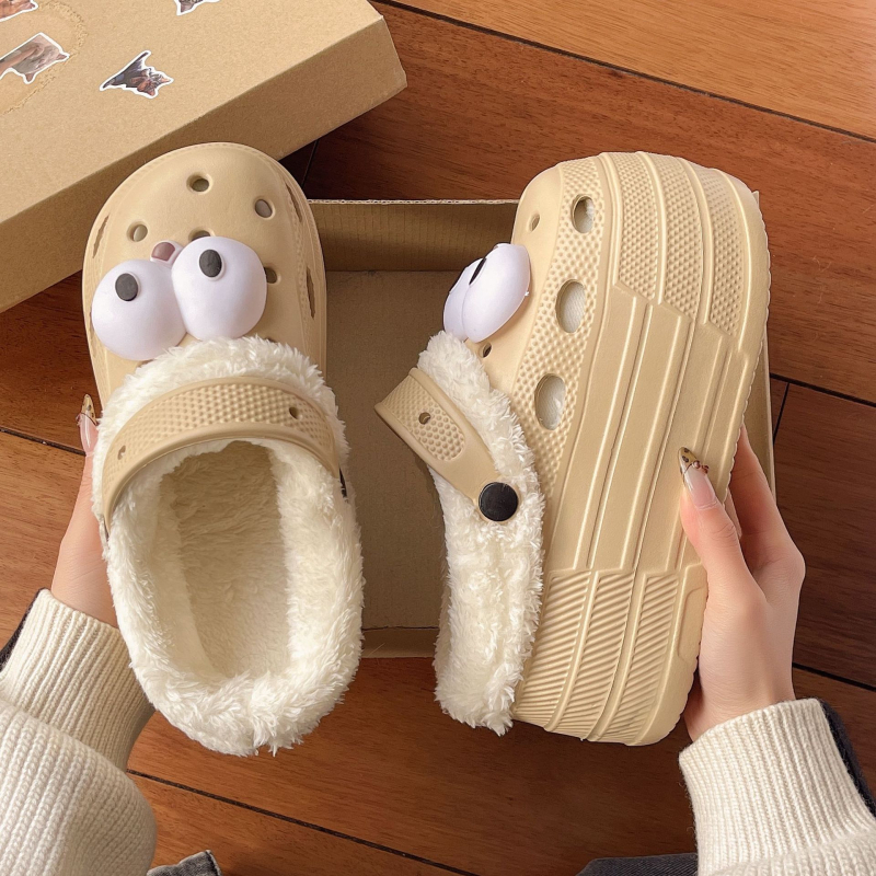 Crocs-stil svadbene sandale, visina povišenja 7-8 cm, debeli potplat, EVA gornji dio i potplat, okrugli vrh, protuklizno
