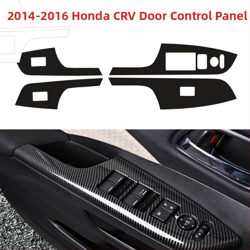 Ditu szénszálas belső dekorációs matrica CR-V 2014–2016-hoz, ragasztó hátlappal