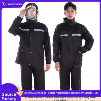 Dvojni kišni komplet za motocikl/električno vozilo s reflektirajućim trakovima i PVC vodootpornim slojem