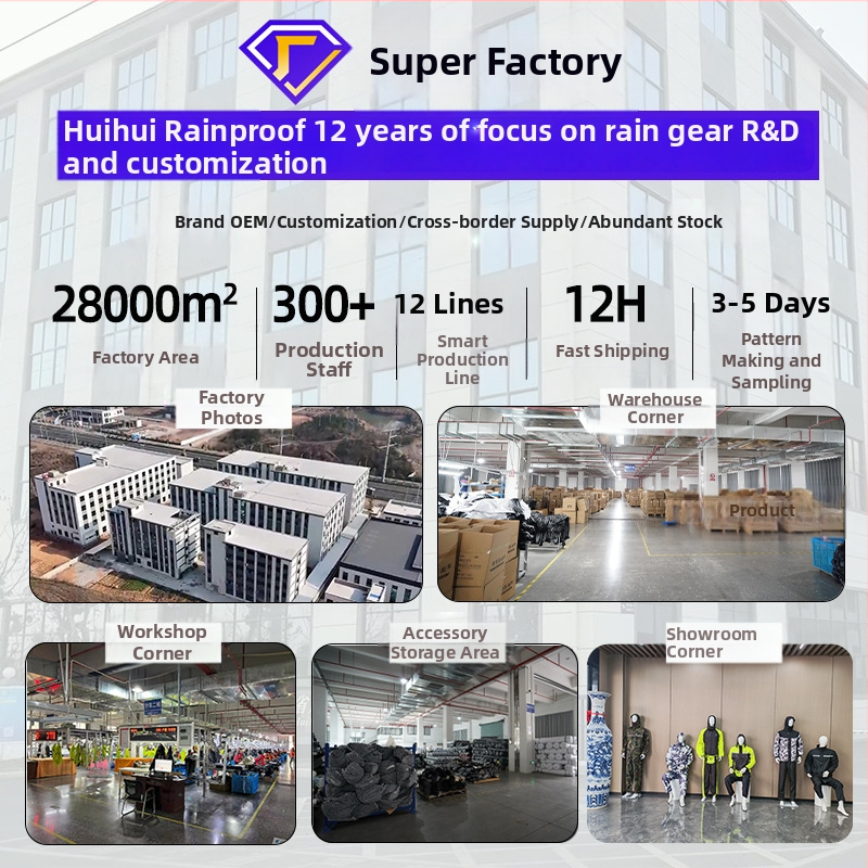 Dvojni kišni komplet za motocikl/električno vozilo s reflektirajućim trakovima i PVC vodootpornim slojem