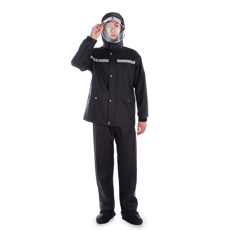 Dvojni kišni komplet za motocikl/električno vozilo s reflektirajućim trakovima i PVC vodootpornim slojem