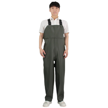 Αδιάβροχο poncho με ιμάντες για υδακαλλιέργειες, PVC στρώμα 0.45 mm, σε πλεκτό ύφασμα, αντοχή στη φθορά