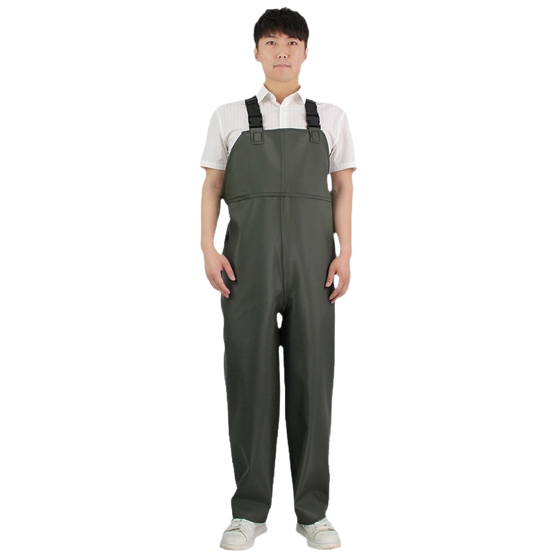 Αδιάβροχο poncho με ιμάντες για υδακαλλιέργειες, PVC στρώμα 0.45 mm, σε πλεκτό ύφασμα, αντοχή στη φθορά