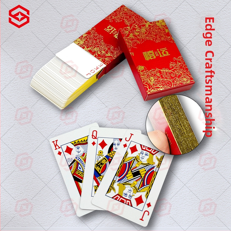 Κάρτες πόκερ με μεταλλική άκρη και χαρτί με πυρήνα; δυνατότητα προσθήκης λογότυπου; για διασκέδαση; κατάλληλες για ηλικίες από 14 ετών