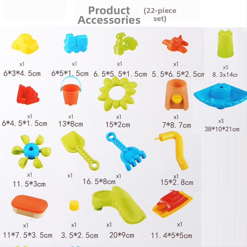 Dječji stol za igru s pijeskom i vodom za plažu – plastični, za djecu 4–6 godina, stol za pijesak i vodu (materijal: plastika; kategorija: plažne igračke; dobna granica: 4–6 godina; tip: stol za pijesak i vodu)