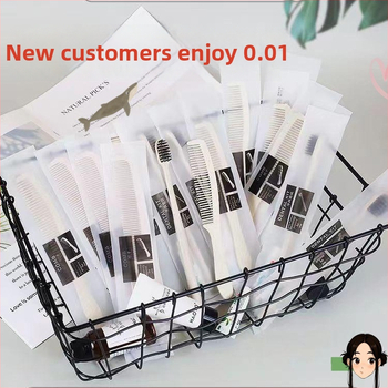 Jednorázový plastový hotelový hrebeň, jednoduchý štýl, prenosný na cestovanie