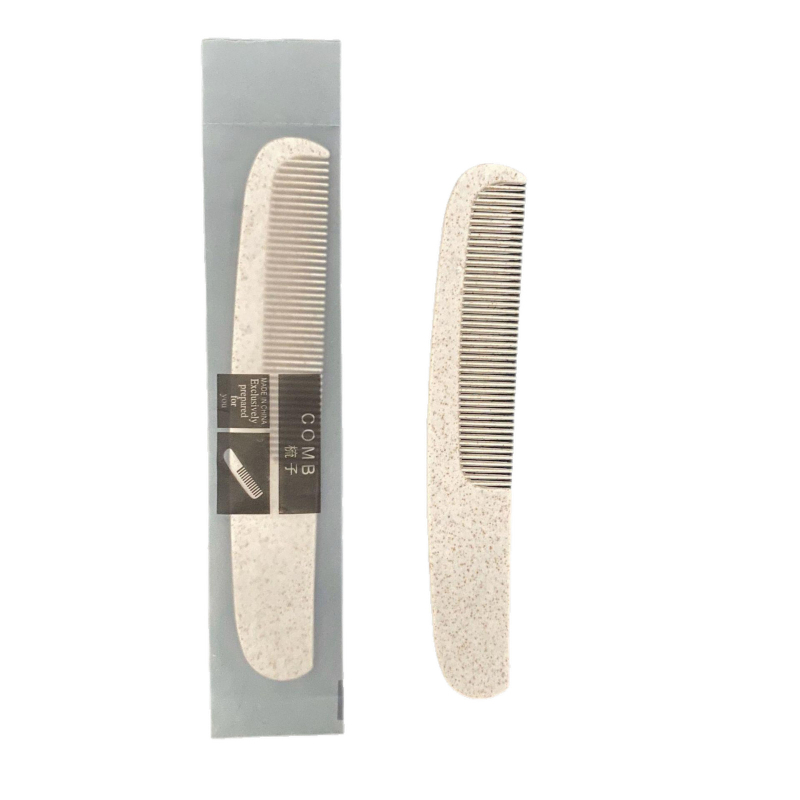 Egyszer használatos műanyag szállodai fésű, egyszerű stílus, utazáshoz hordozható