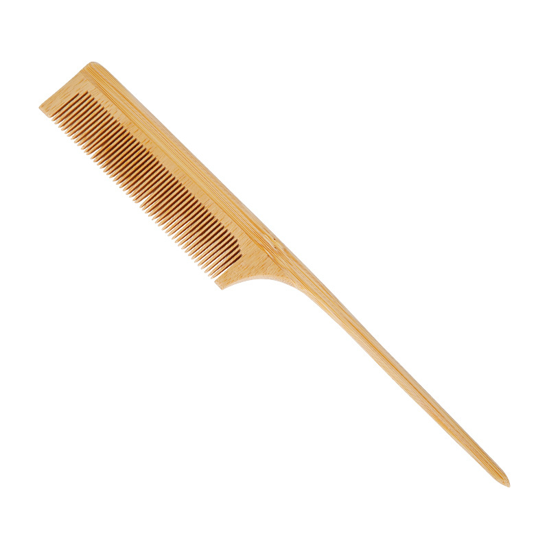 Бамбуков правоъгълен гребен с възможност за персонализирано лого и гравиране, дебелина 0,5 cm