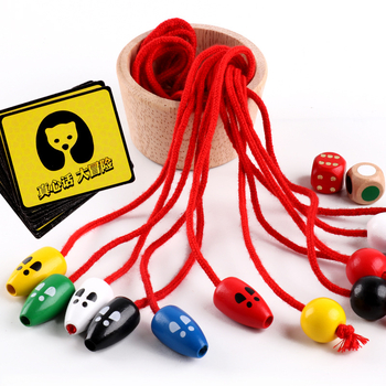 Ξύλινο επιτραπέζιο παιχνίδι Γάτα και Ποντίκι για παιδιά 4–6 ετών, εκπαιδευτικό, βελτιώνει τον συντονισμό χεριού-ματιού και προσφέρει διαδραστική μάθηση γονέα-παιδιού