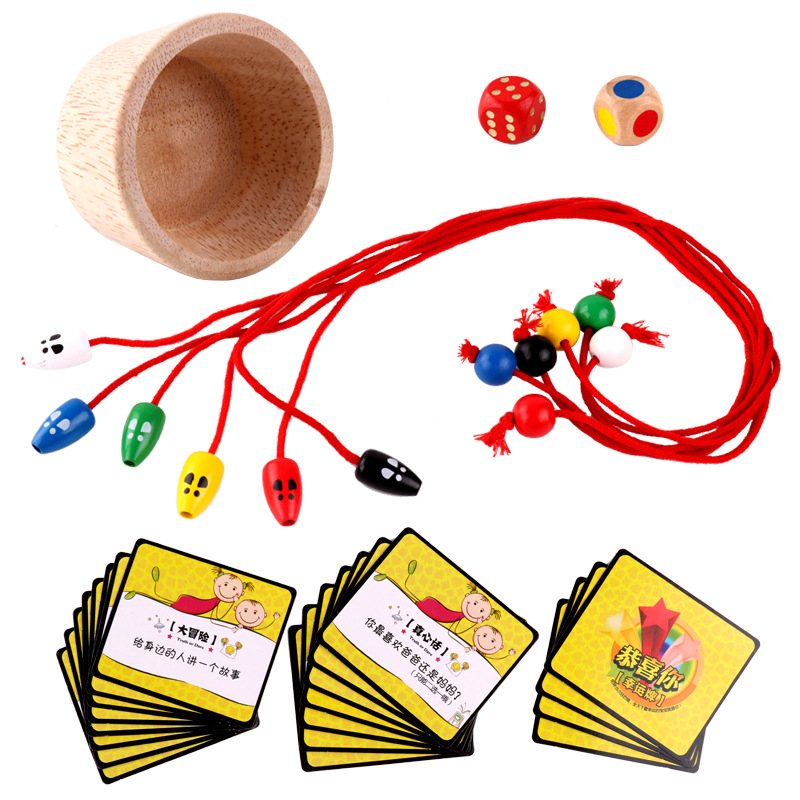 Ξύλινο επιτραπέζιο παιχνίδι Γάτα και Ποντίκι για παιδιά 4–6 ετών, εκπαιδευτικό, βελτιώνει τον συντονισμό χεριού-ματιού και προσφέρει διαδραστική μάθηση γονέα-παιδιού