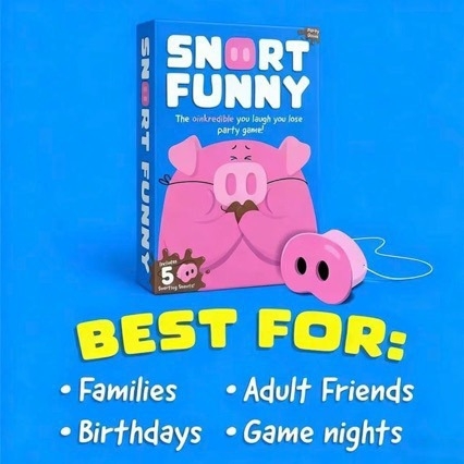Snort Funny društvena igra — Plastika, Poker, Zabava, Uzrast 15–35, Pogodno za sve prigode