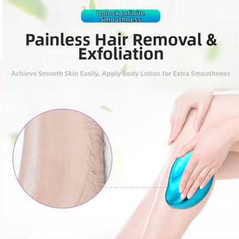 Αποτριχωτικό σώματος με γυάλινη κεφαλή, χειροκίνητη λειτουργία, ABS + νανο γυαλί, για μασχάλες και πόδια, καθάρισμα με νερό