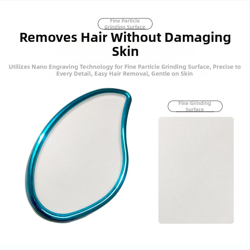 Αποτριχωτικό σώματος με γυάλινη κεφαλή, χειροκίνητη λειτουργία, ABS + νανο γυαλί, για μασχάλες και πόδια, καθάρισμα με νερό