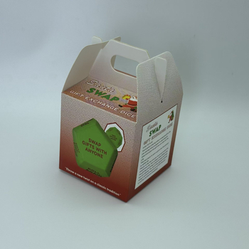 Άγιος Βασίλης Πολυγωνικά Ζάρια Ανταλλαγής Δώρων – πλαστικά, κατάλληλα για διασκέδαση σε θεματικό πάρκο, σε πολύχρωμη συσκευασία με κουτί και OPP τσάντα