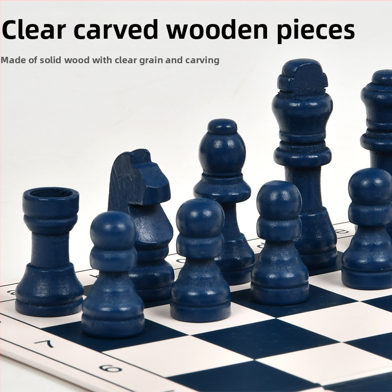 Chess Guard Τριών-σε-Ένα Πτυσσόμενο Ξύλινο Σετ Ταμπλό Σκακιού, Ντάμα, Τάβλι με 2,2-ίντσες Μη Μαγνητικά Πιόνια