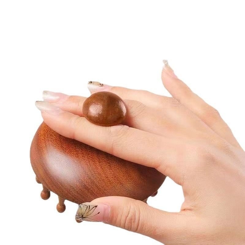 Meridijanski masažni češalj • Kružni drveni češalj za masažu vlasišta • Za korištenje na cijelom tijelu • Podrijetlo: provincija Jiangxi • Prilagodljiv