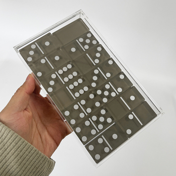 Akrilni domino set – edukativna igra za razvoj mozga, vida i kognitivnih sposobnosti – za uzrast 7–14 godina