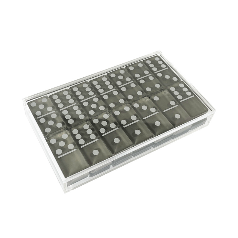 Akrilni domino set – edukativna igra za razvoj mozga, vida i kognitivnih sposobnosti – za uzrast 7–14 godina