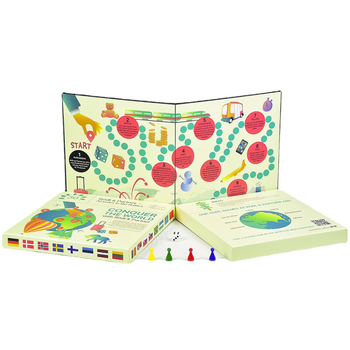 Επιτραπέζιο παιχνίδι με κάρτες – Διαδραστικό εκπαιδευτικό Flying Chess και κάρτες, Yahong, Χαρτί