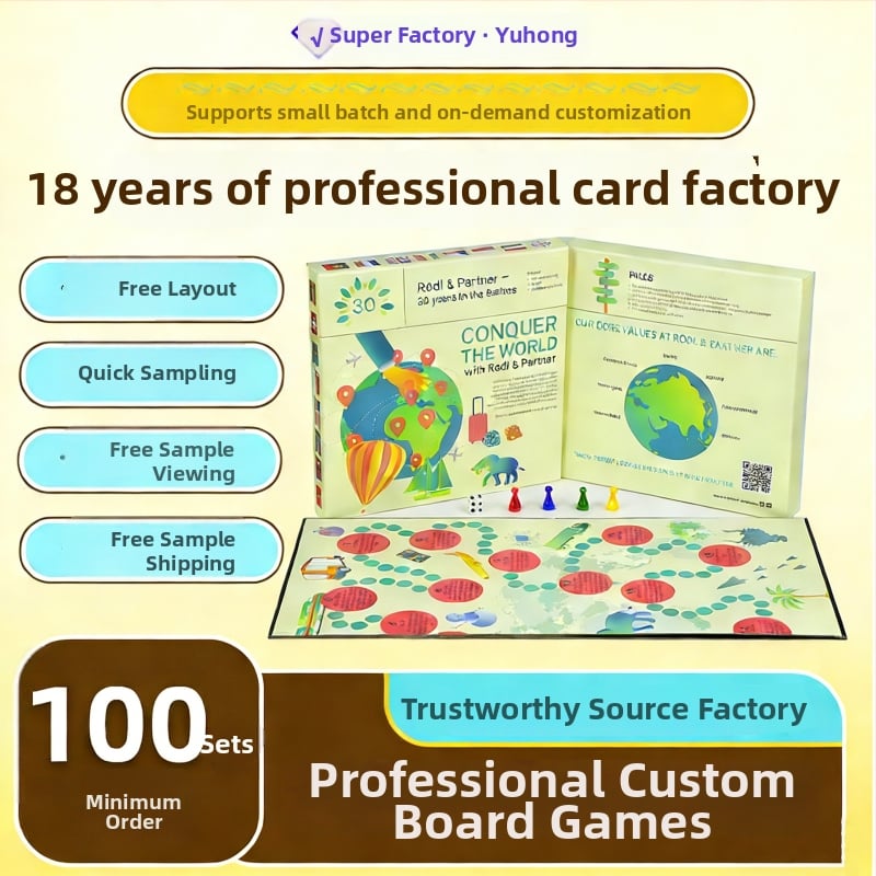 Επιτραπέζιο παιχνίδι με κάρτες – Διαδραστικό εκπαιδευτικό Flying Chess και κάρτες, Yahong, Χαρτί