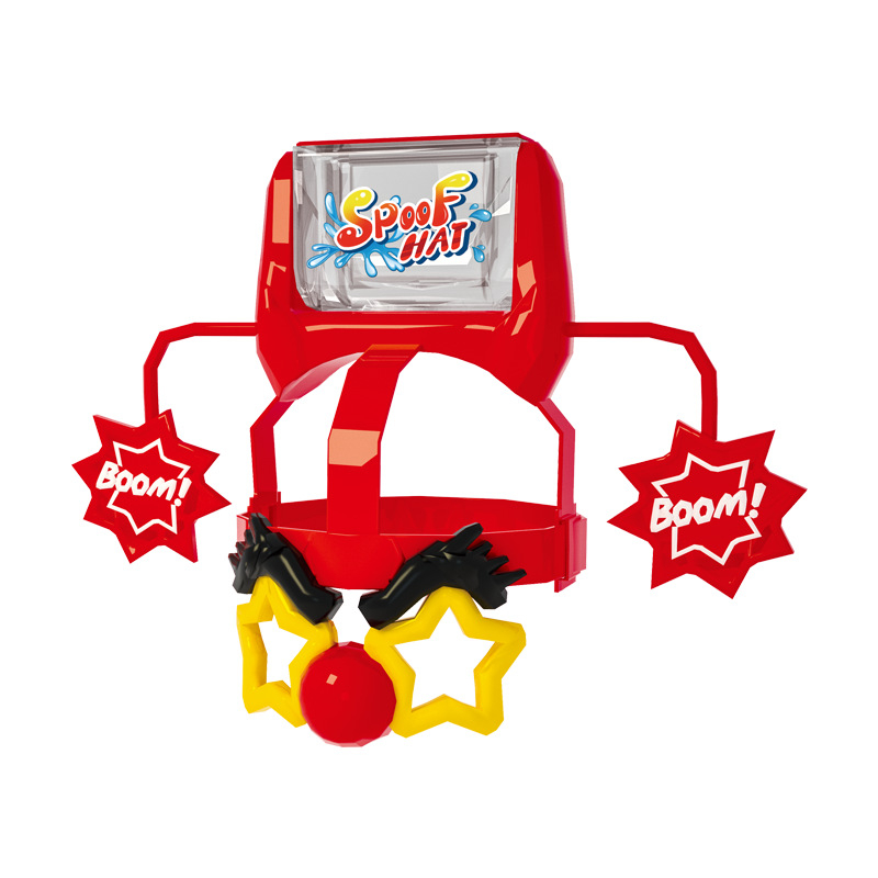 Παιχνίδι τραπεζιού για παιδιά με καπέλο κλόουν που ψεκάζει νερό, πλαστικό, διαδραστικό για γονέα και παιδί