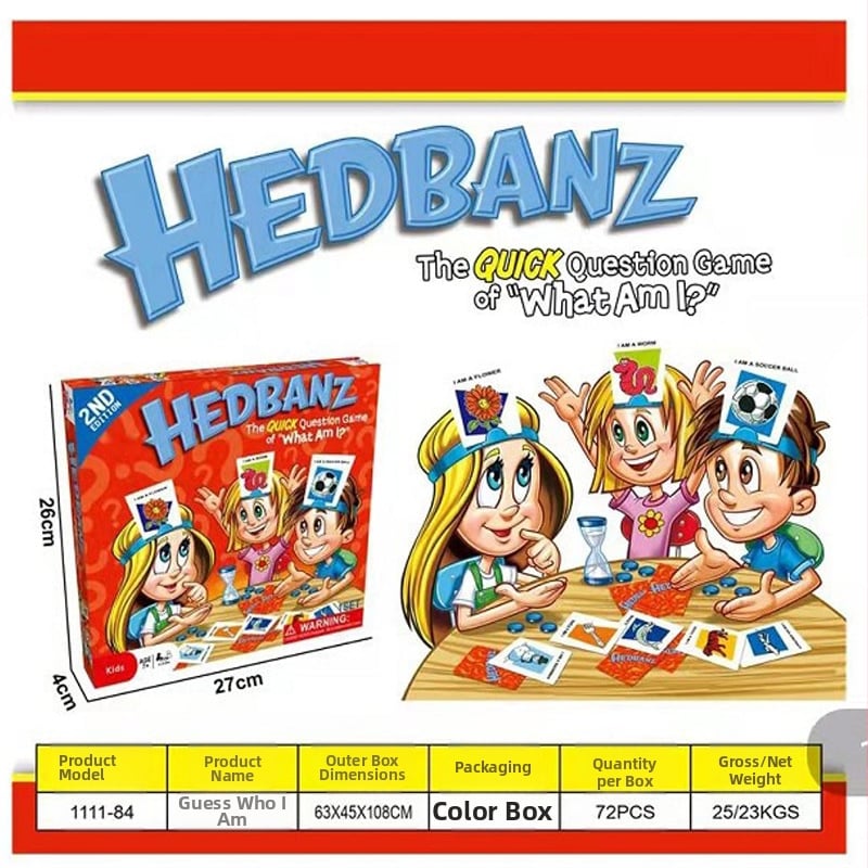 Παιχνίδι καρτών Guess Who I Am – Πλαστικό, για παιδιά 4–6 ετών, παιχνίδι για δύο, πνευματική ανάπτυξη, συντονισμός ματιού-χεριού